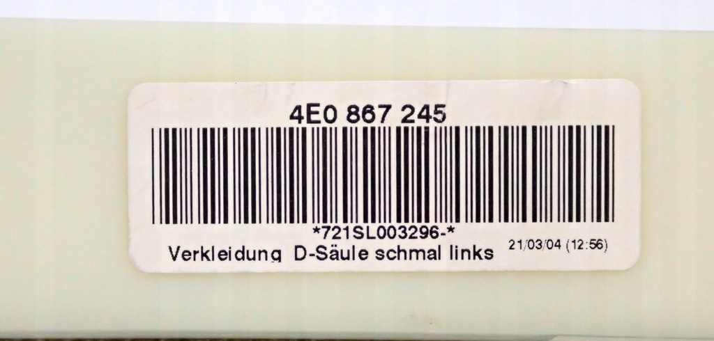 фото №8, 4e0867245c 31r обшивка стойка d левая a8 s8 d3 4e