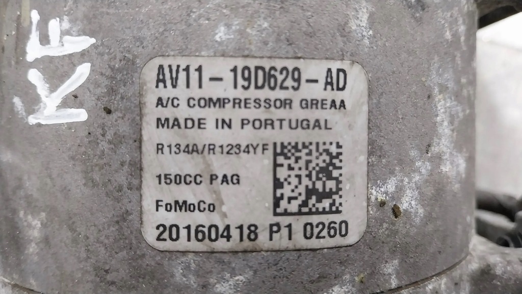 фото №7, Компрессор кондиционера av11-19d629-ad ford fiesta mk7 ecosport galaxy mk2