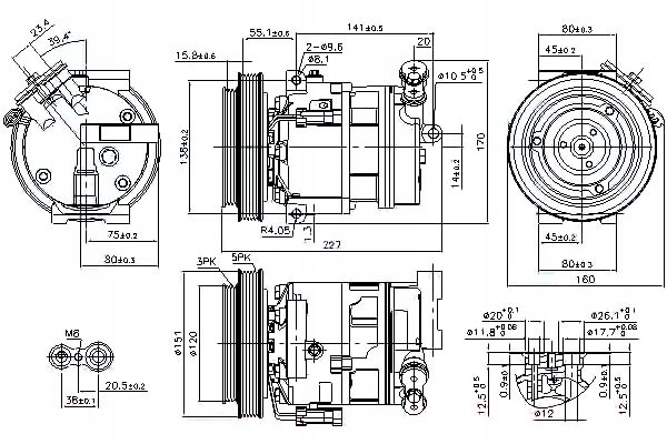 Купить Nissens компрессор кондиционера alfa romeo 159 brer