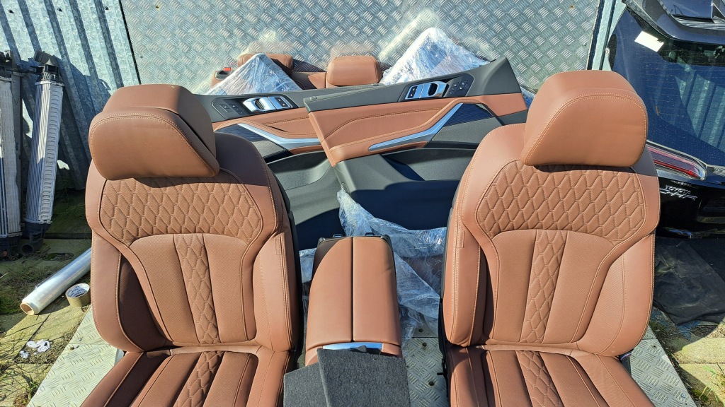 фото №11, Bmw x5 g05 lift 2023 rok сиденье сиденья обивка merino coffee nowe