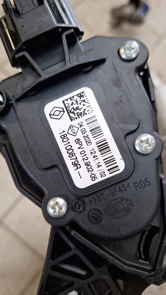 фото №6, Педаль потенціометр газу captur ii 180100879r стан jak новий