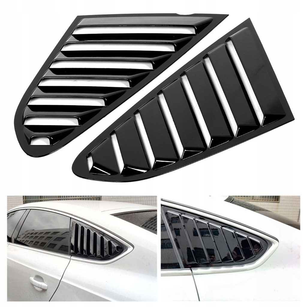 фото №8, Жалюзі віконна jasnoczarna захист бічний скло