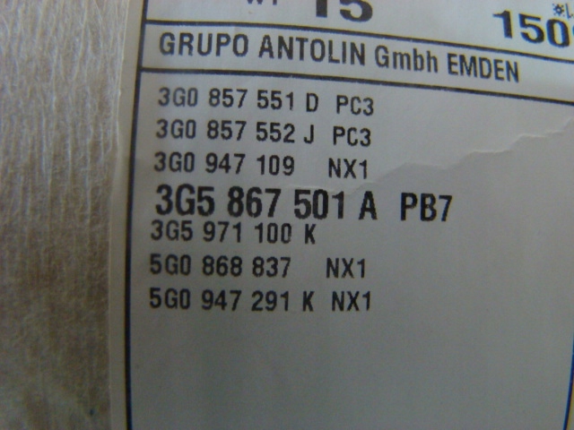 фото №5, Стеля vw passat b8 sedan 3g5867501a