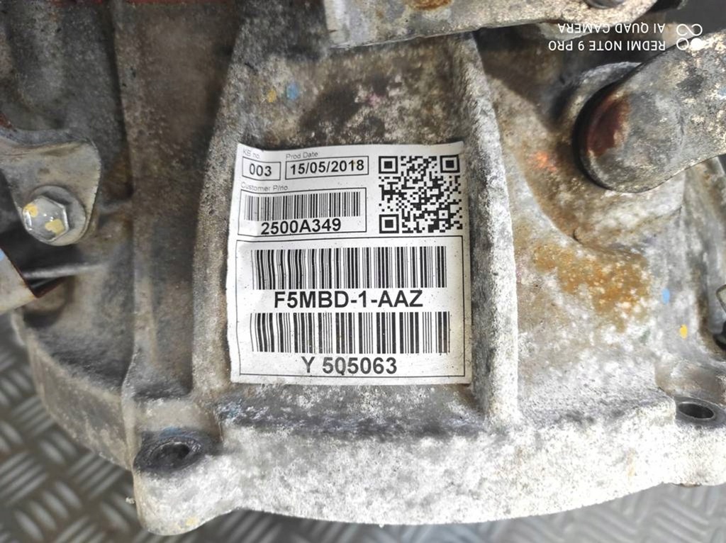 фото №6, Коробка передач передач 2500a349 y505063 f5mbd1aaz mitsubishi space star ii 1.0 1.2