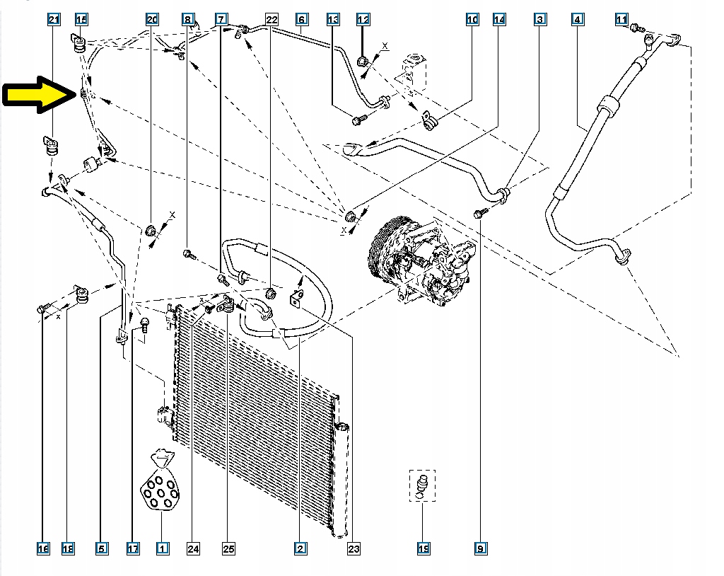 фото №10, Шланг кондиціонера lodgy dokker 924403867r