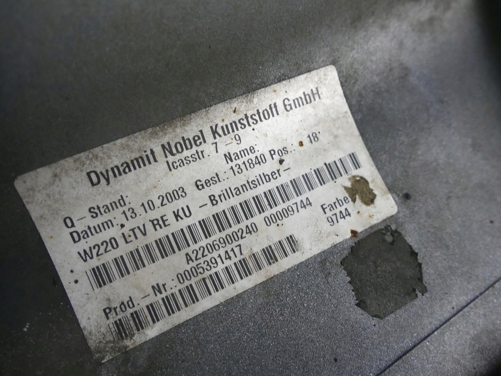 фото №11, Mercedes s w220 молдинг поріг права накладка 744