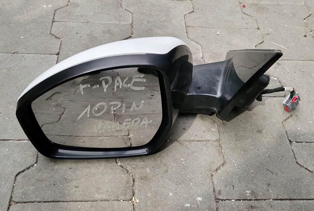 фото №1, Jaguar f-pace x761 зеркало наружное левая 10 pin камера 1aa white