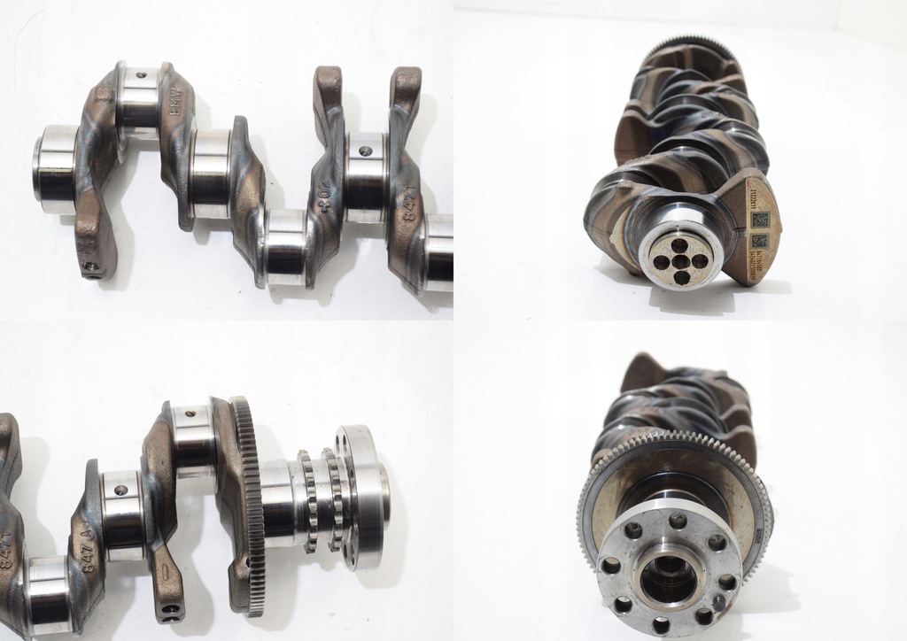 фото №15, Bmw f70 u06 u11 u10 18d 20d 2,0d b47c20b dół блок двигателя wał коленчатый поршни