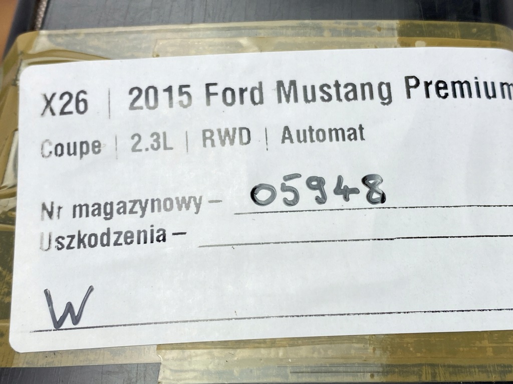фото №5, Подушка воздушная подушка безопасности сиденье водителя левая ford mustang vi 2015+ usa