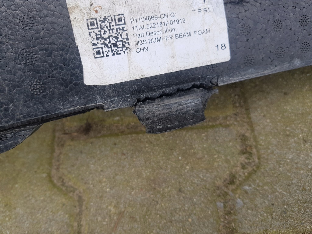 фото №7, Tesla 3 абсорбер бампера p1104669cng