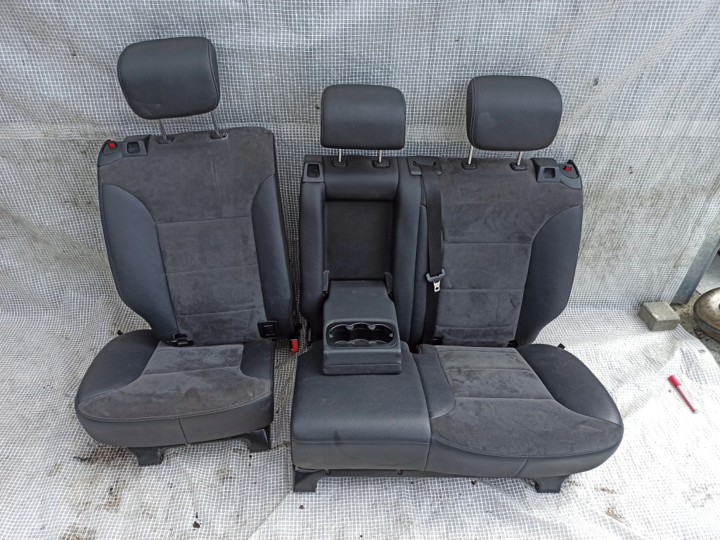 фото №1, Mercedes ml w164 lift заднее сиденье задняя спинка полукожа alcantara сиденья задние