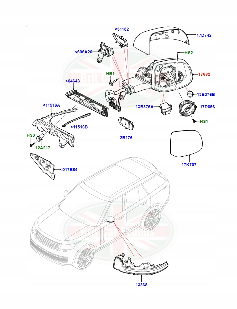 фото №3, Дзеркало праве land rover range rover 5 sport 3 lr181953 m8e217e698db