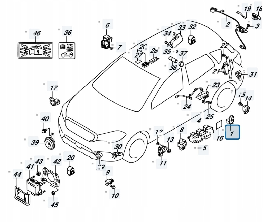 фото №7, Suzuki sx4 s-cross 2018r lift 1.4t датчик открывания дверь