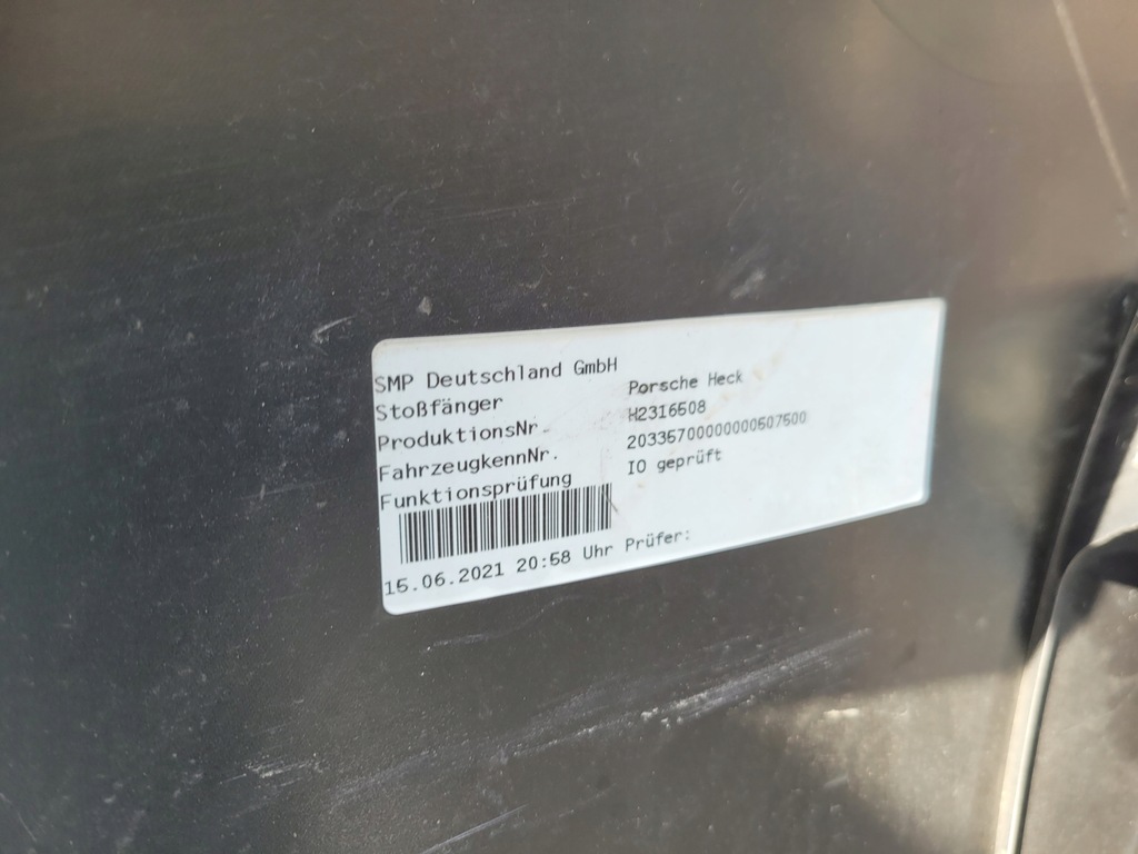 фото №10, Porsche carrera 911 992 бампер задній задня