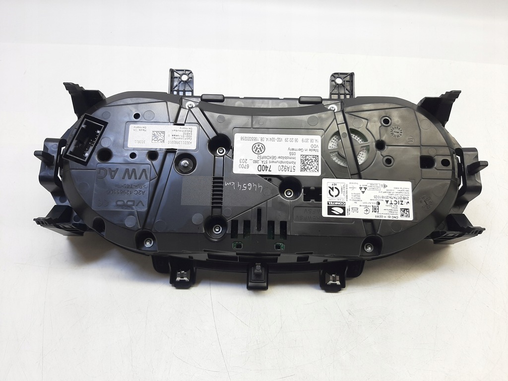 фото №11, Vw touran iii 2015-2024r. указатель счетчик приборная панель 5ta920740d 44654km