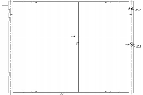 фото №2, Конденсатор конденсатор кондиціонера lexus rx 300 02- hart