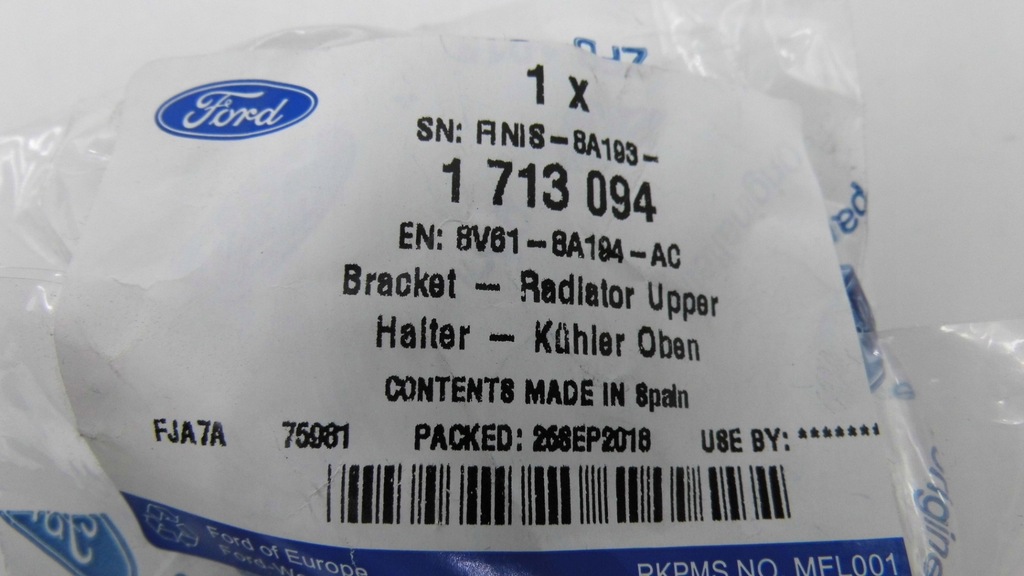 фото №10, Верхний кронштейн радиатора ford focus mk3/kuga/c-max 1713094 _ 8v61-8a194-ac
