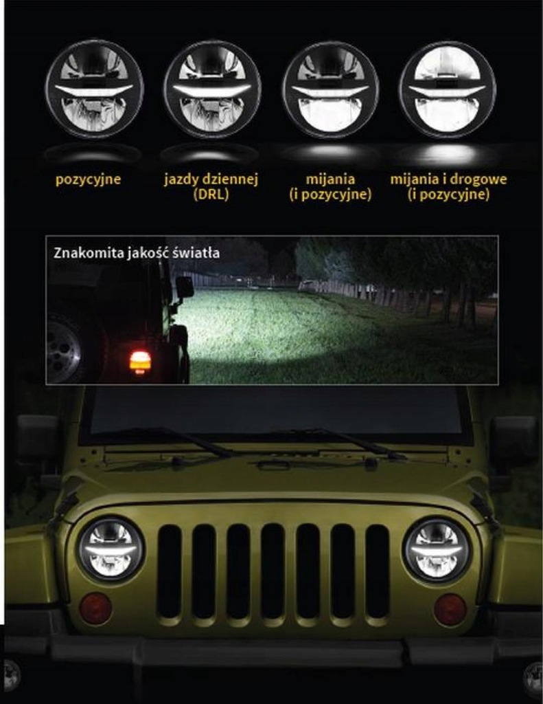 фото №8, Фара лампа перед led mustang mazda mx-5 samurai sj мотоцикл 14dni 1d1