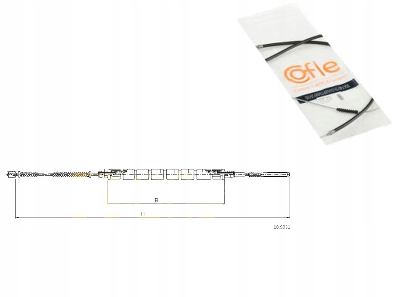 фото №1, Трос тормоза ручного skoda felicia i 1.3 6u1