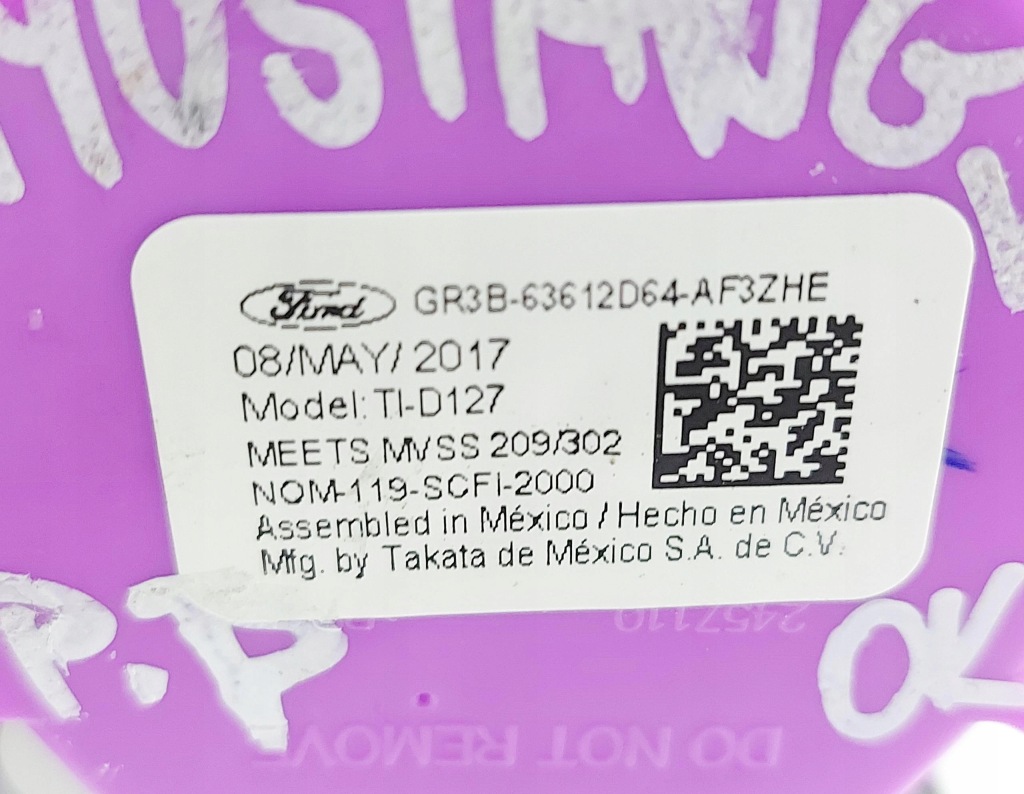 Ford mustang vi gt 17r. ремень безопасности перед правый  натяжитель Киев