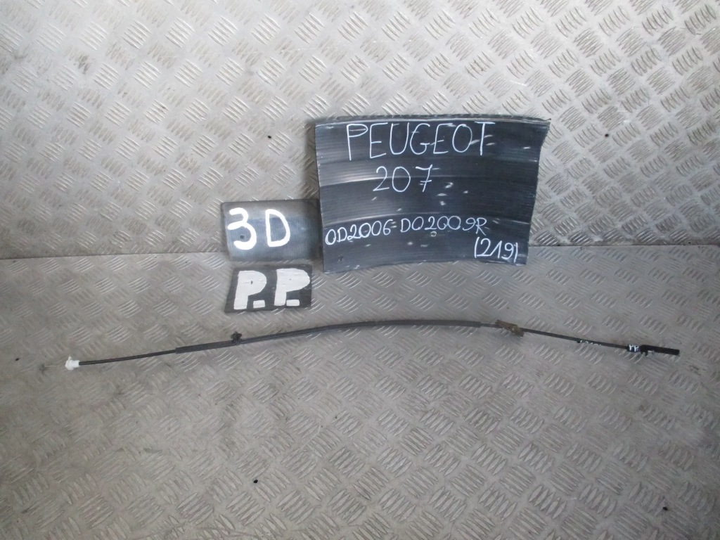 фото №9, Трос замка правый перед peugeot 207 06-09r 3d