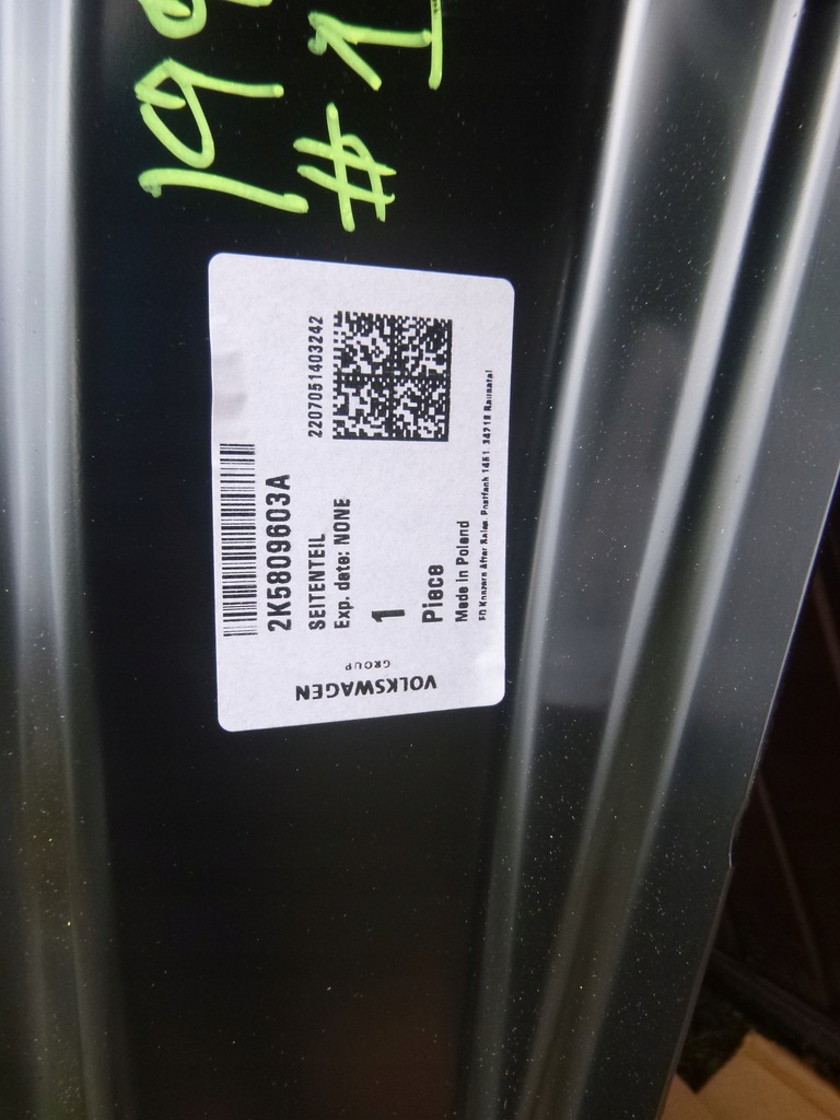 фото №10, Крыло левый задний обшивка bok volkswagen caddy iii задняя новый 2k5809603a