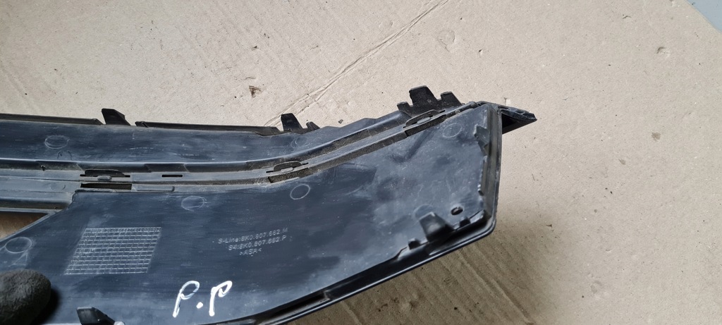 фото №12, S4 b8 lift решётка бампера правая правый перед 8k0807682p