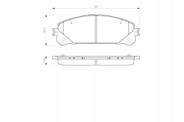 фото №2, Гальмівні колодки гальмівні перед lexus rx toyota camry highlander rav 4 v