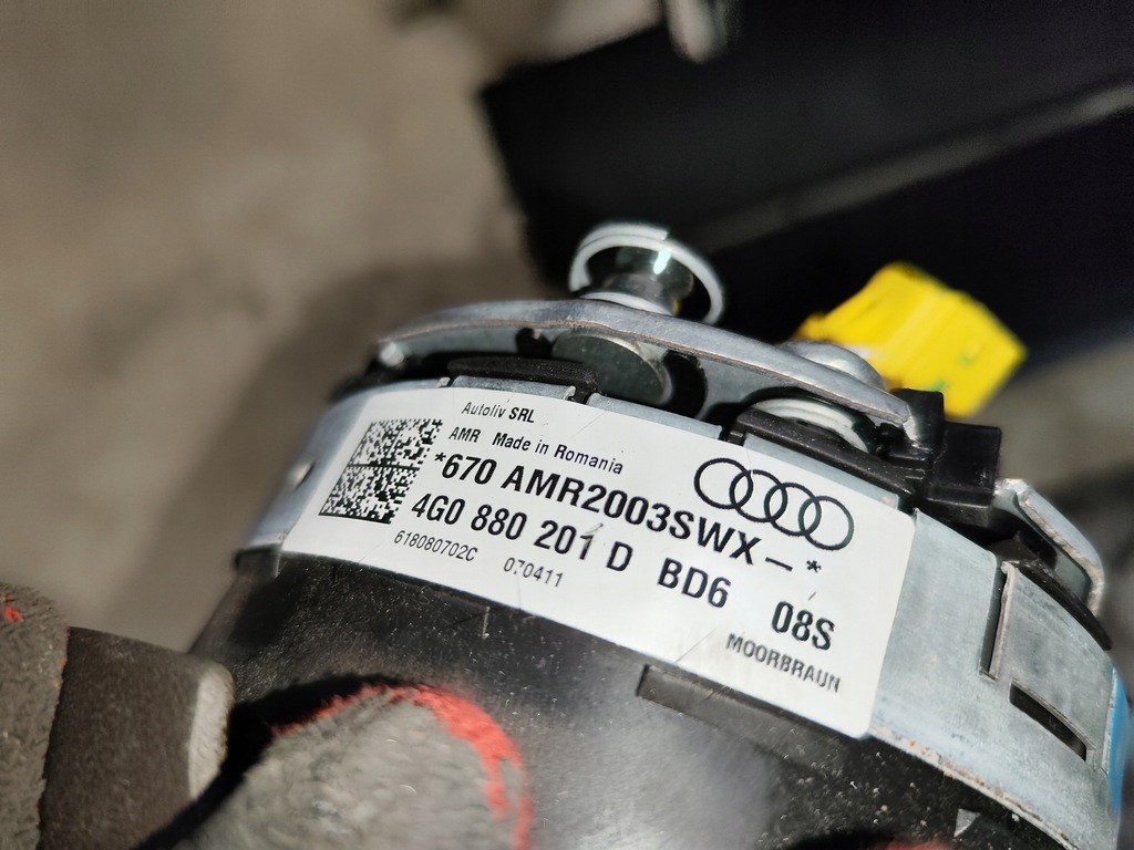 фото №6, Подушки безопасности комплект приборная панель ремни коричневый audi a6 c7 s-line