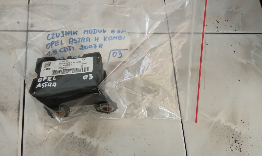 Датчик модуль esp 13208665 opel astra h универсал 1.9cdti 2007r o3 Недорого