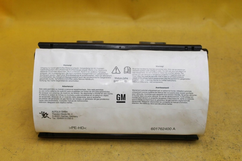 фото №1, Подушка подушка безопасности пассажира 13111177 zafira b