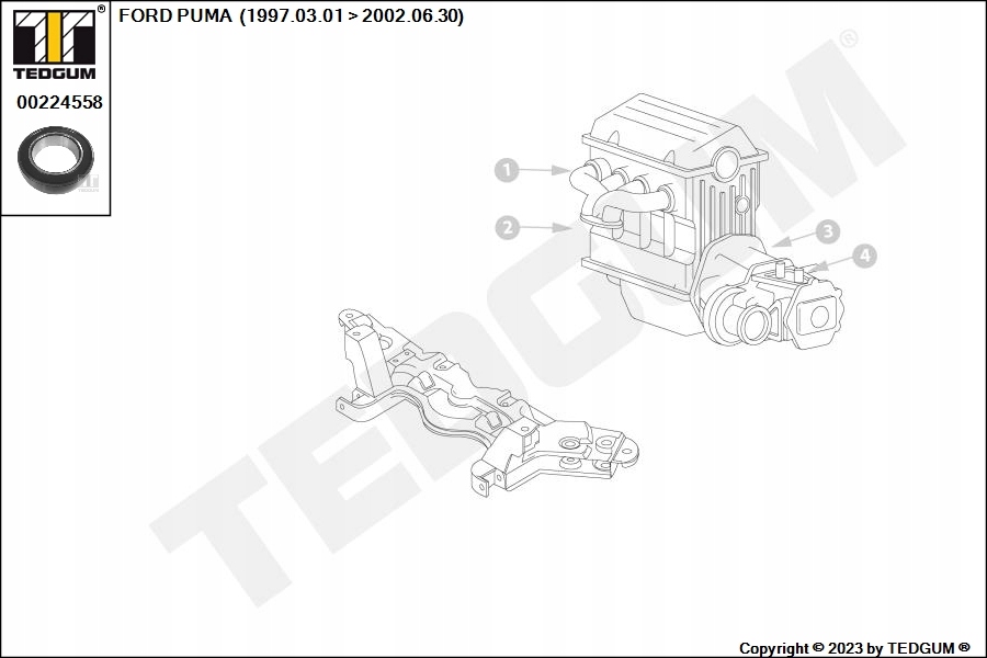 фото №11, Tedgum 00224558 подшипник промежуточный, wał приводной