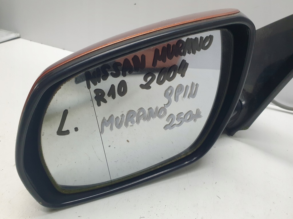 фото №6, Дзеркало ліва 9 pin nissan murano 2004 rok код лакофарбового покриття r10
