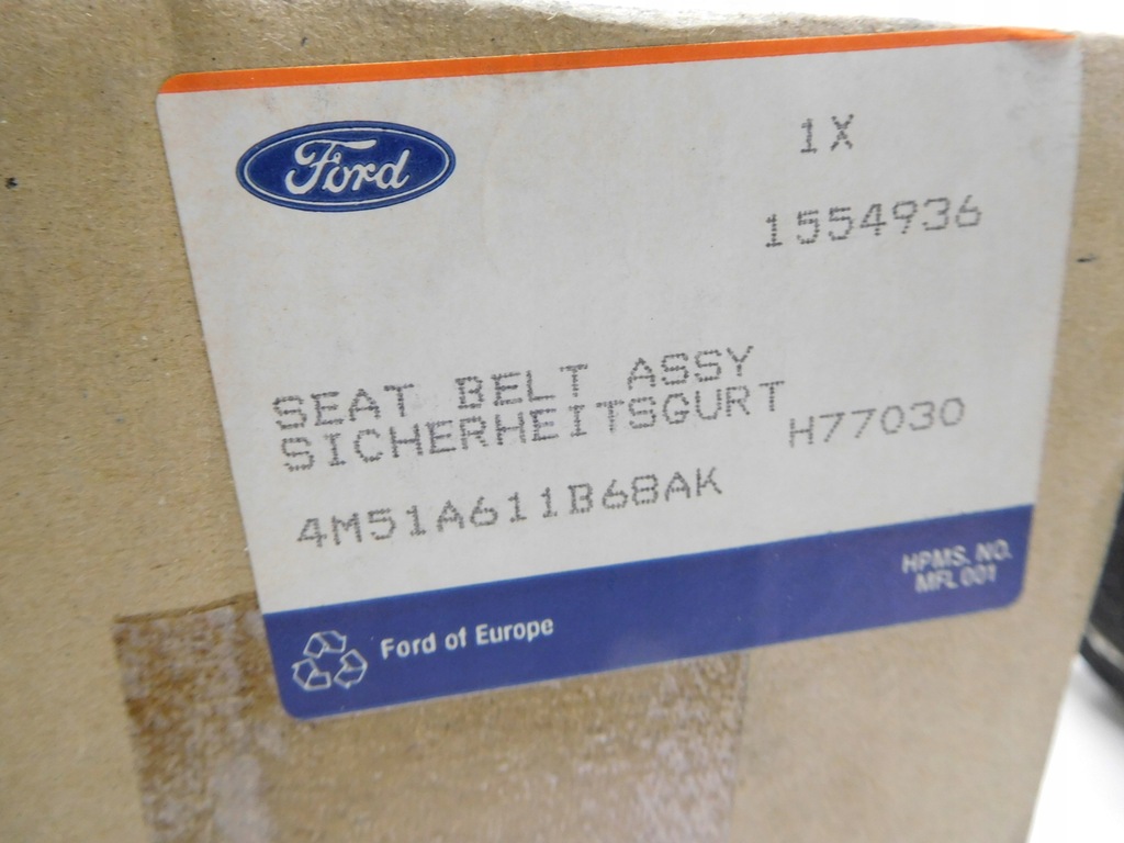 фото №7, Pas безопасности задняя ford focus 04-08/focus c-max 03-07 cap 1554936