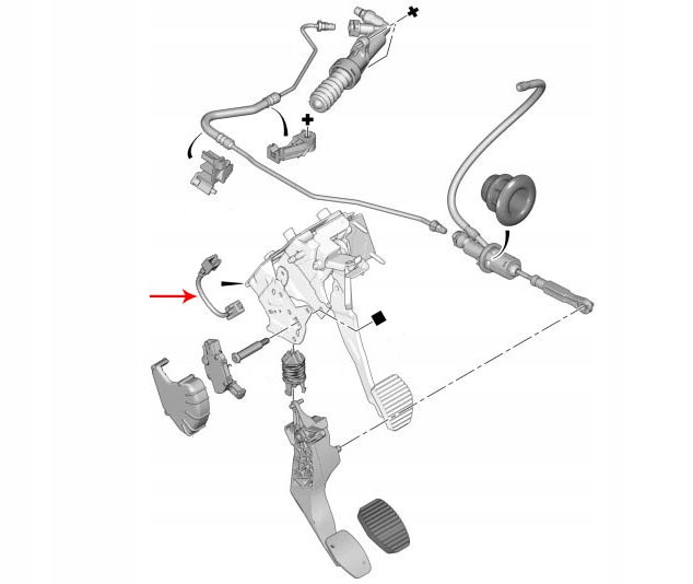 фото №5, Датчик педали сцепления citroen c2 c3 c4 picasso