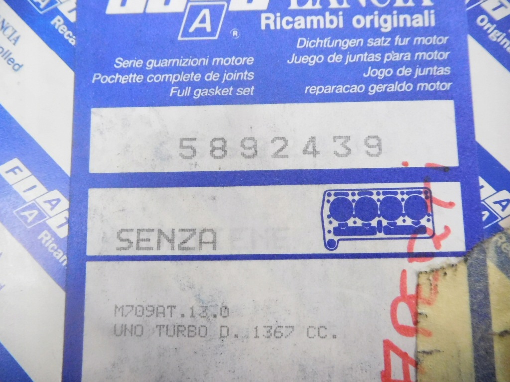 Набір прокладка двигуна fiat uno 89-95 5892439 Недорого