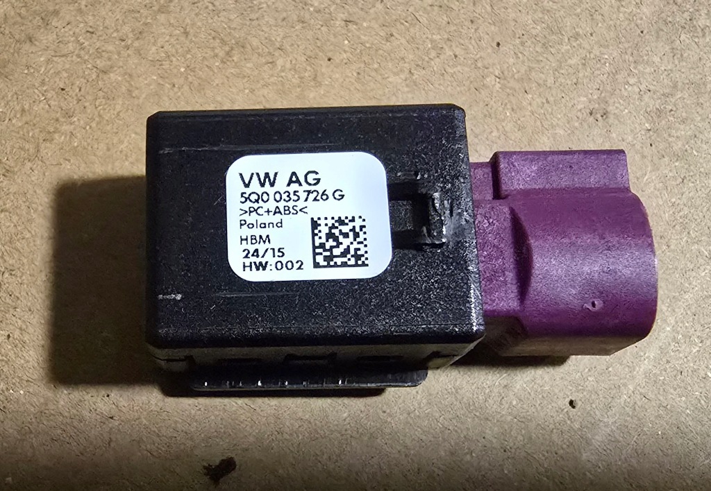 фото №1, Vw роз'єм usb 5q0035726g