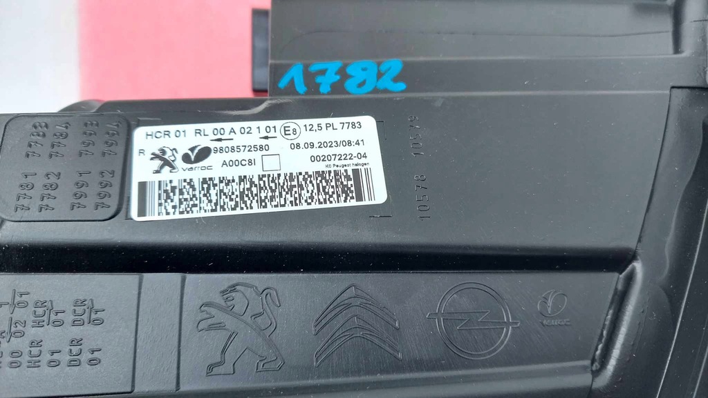 фото №12, Peugeot expert iii traveler лампа правая перед передняя nowa оригинальный номер 1782