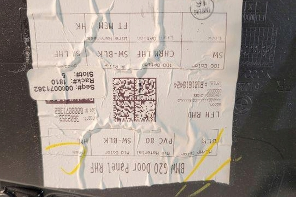 фото №7, Обшивка передних правых дверь bmw 3 g20, g28 3602353 3.0l бензиновый 285kw