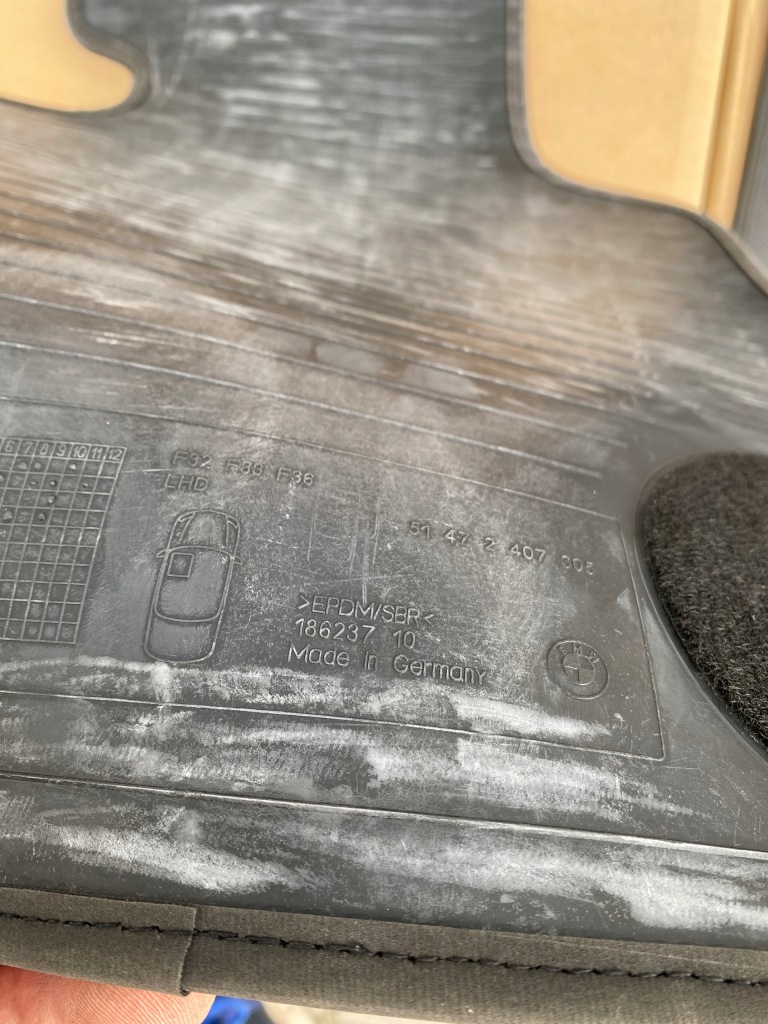 Оригинальные коврики bmw f36 performance перед с Разборки