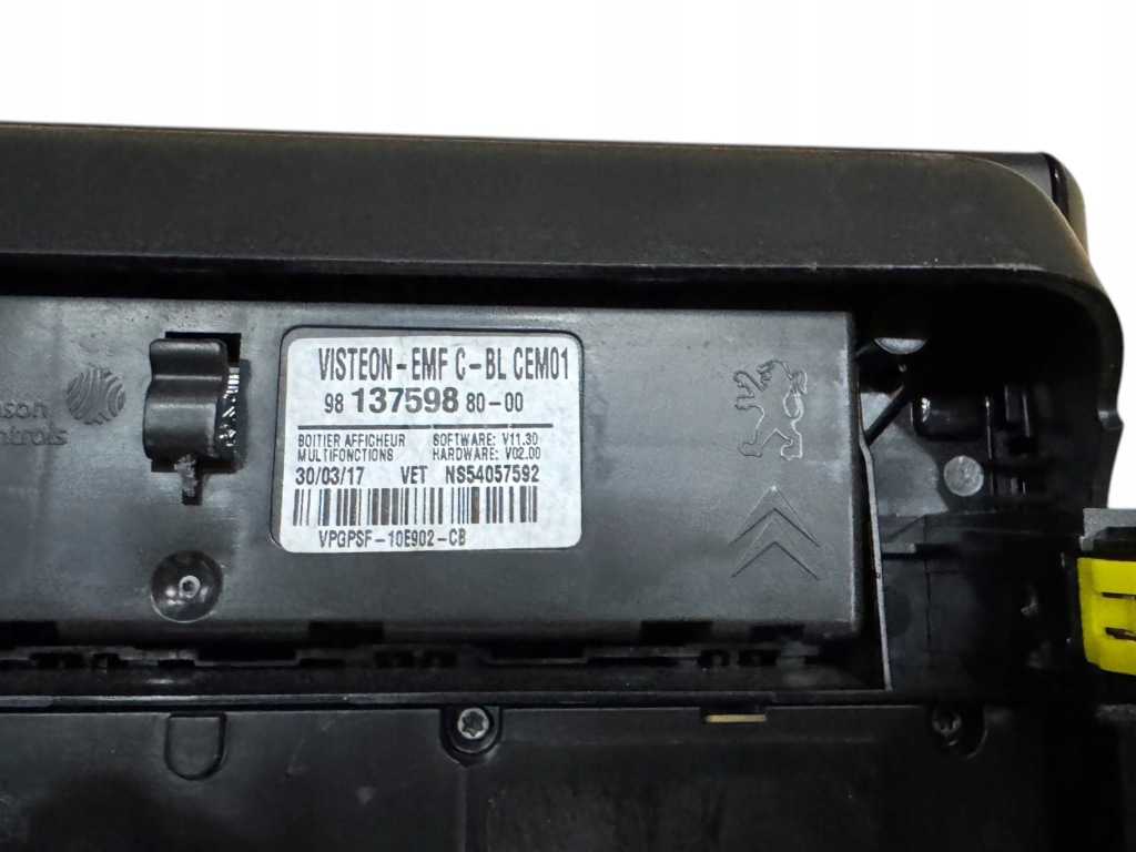 фото №3, Панель дисплей радио панели citroen c3 iii 9813759880 2016-2024