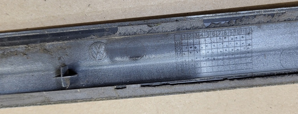 фото №7, Молдинг с дверь левый задняя задняя защита vw golf vi plus 1k5 оригинальный номер