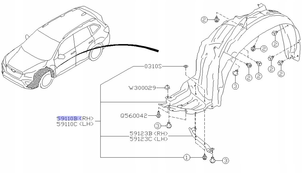 фото №1, Підкрилок передні праве subaru forester оригінал 18-