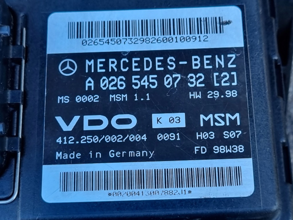 Mercedes a w168 блок управления siknika расходомер a1661402300 a0265450732 в Украине