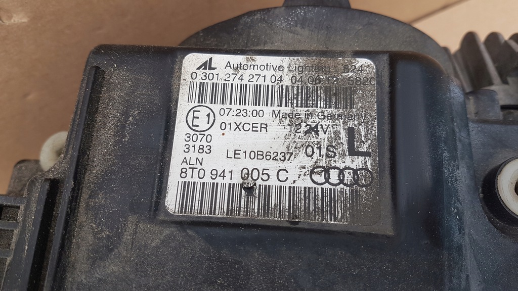 фото №9, Лампа перед левая audi a5 8t lift ксенон нет поворотная led 8t0941005c