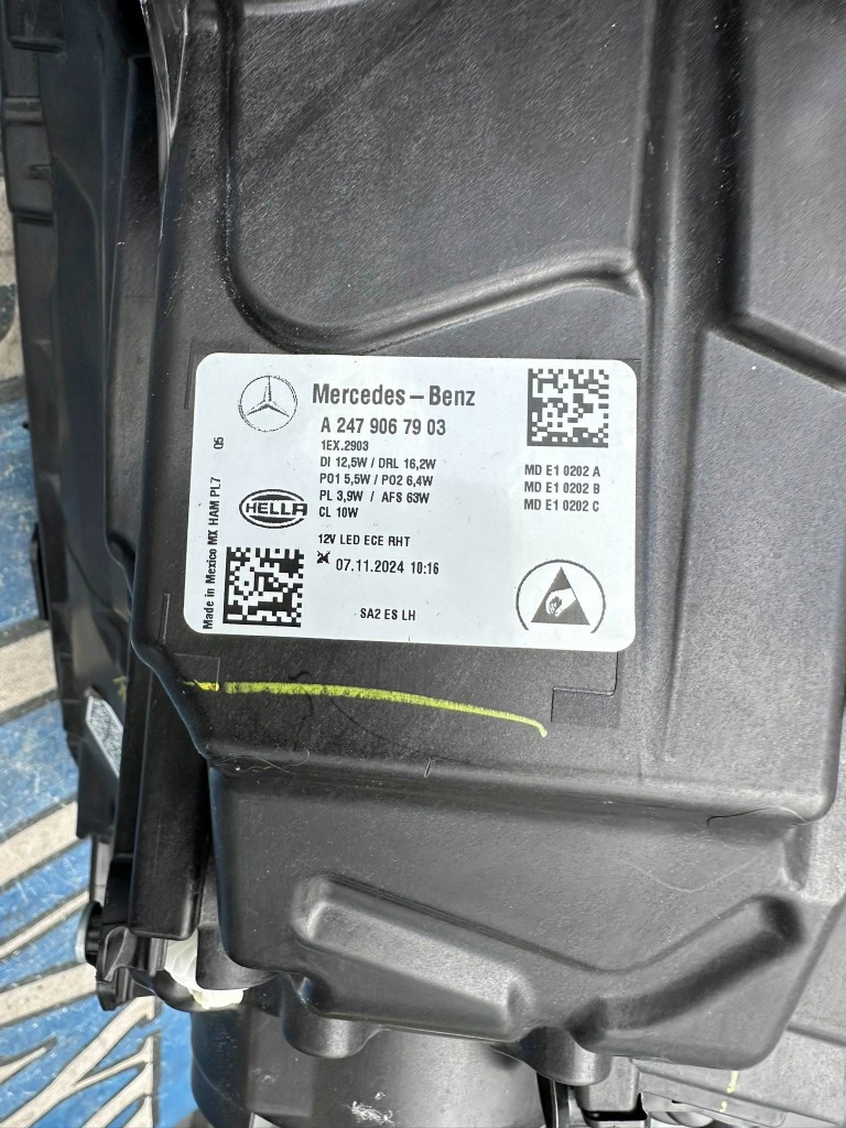 Mercedes glb 247 рестайлинг  лампа передняя левая multibeam led 2479067903 Недорого