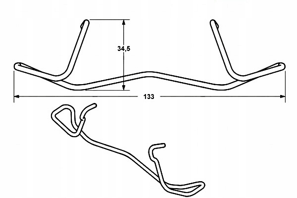 фото №10, Ate 11.8116-0236.1 пружина, суппорт тормоза