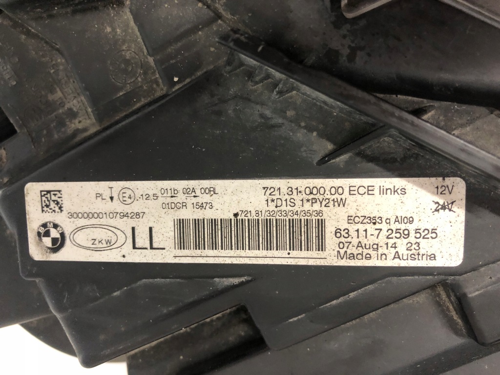 фото №12, Bmw 3 f30 f31 лампа ліва ксенон 11 - 15