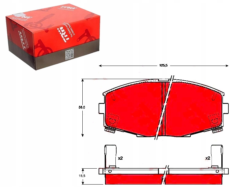 фото №1, Тормозные колодки тормозные trw gdb880
