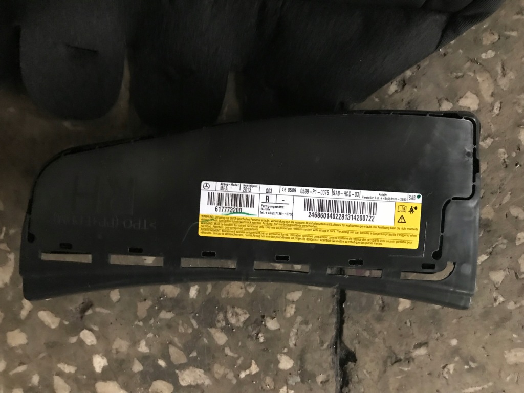 фото №1, Mercedes b klasa w246 подушка сидіння сидіння перед подушка безпеки